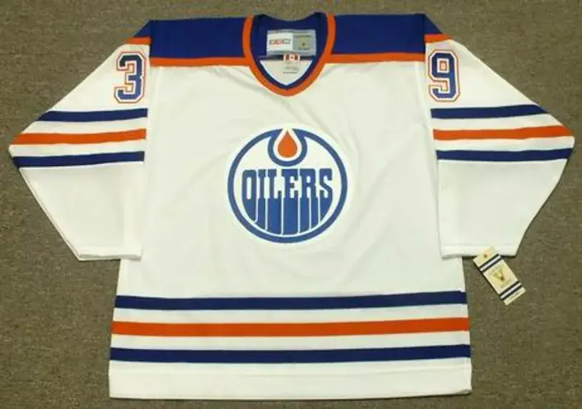 DOUG WEIGHT Edmonton Oilers 1995 CCM Vintage Throwback Home NHL Jersey