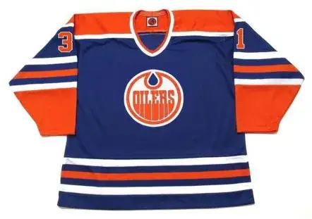 EDDIE MIO Edmonton Oilers 1978 WHA Throwback Hockey Jersey