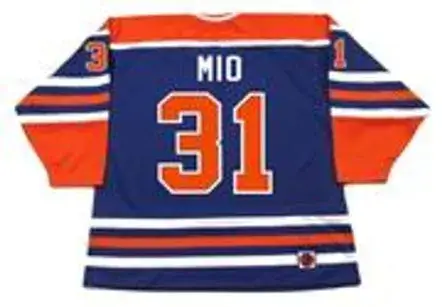 EDDIE MIO Edmonton Oilers 1978 WHA Throwback Hockey Jersey 