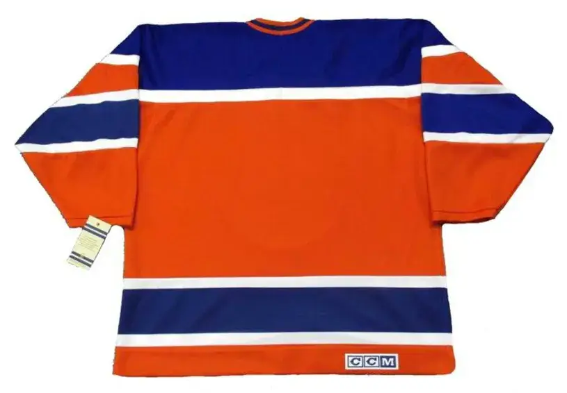 EDMONTON OILERS 1970’s CCM Vintage Throwback WHA Hockey Jersey 