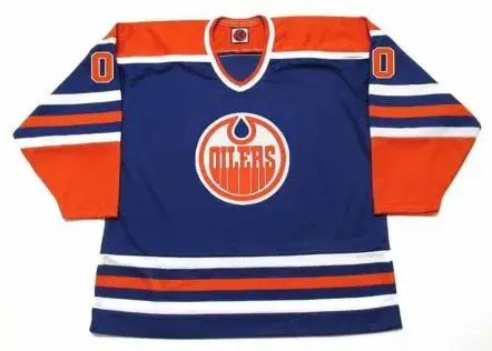 EDMONTON OILERS 1970’s WHA Throwback Hockey Jersey Customized “Any Name & Number(s)”