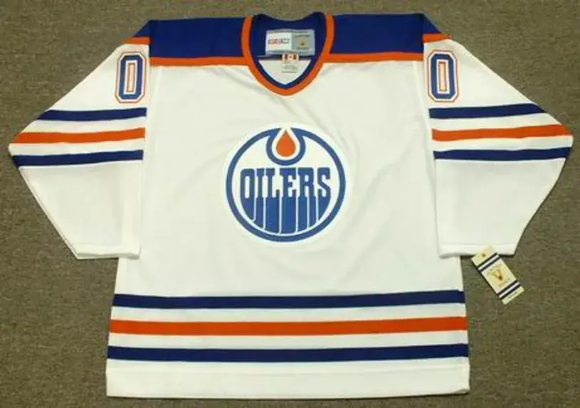 EDMONTON OILERS 1980’s CCM Vintage Home Jersey Customized “Any Name & Numbers”