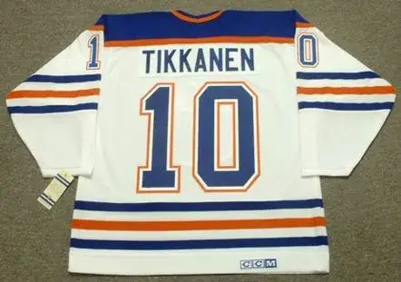 ESA TIKKANEN Edmonton Oilers 1987 Home CCM NHL Vintage Throwback Jersey 