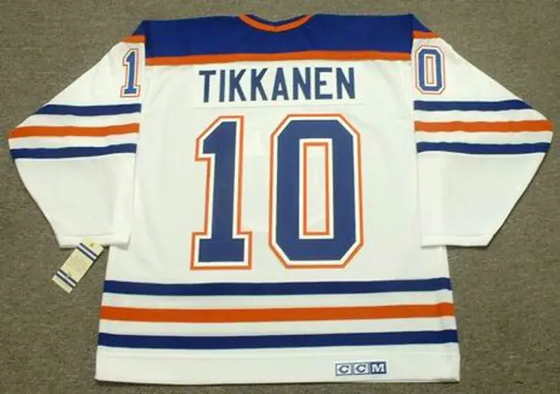 ESA TIKKANEN Edmonton Oilers 1987 Home CCM NHL Vintage Throwback Jersey 