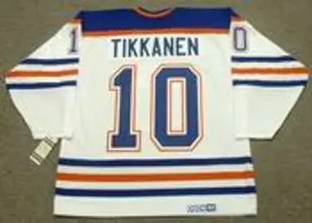 ESA TIKKANEN Edmonton Oilers 1987 Home CCM NHL Vintage Throwback Jersey 