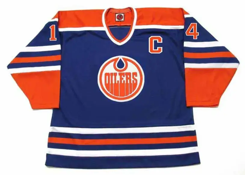 GLEN SATHER Edmonton Oilers 1976 WHA Throwback Hockey Jersey