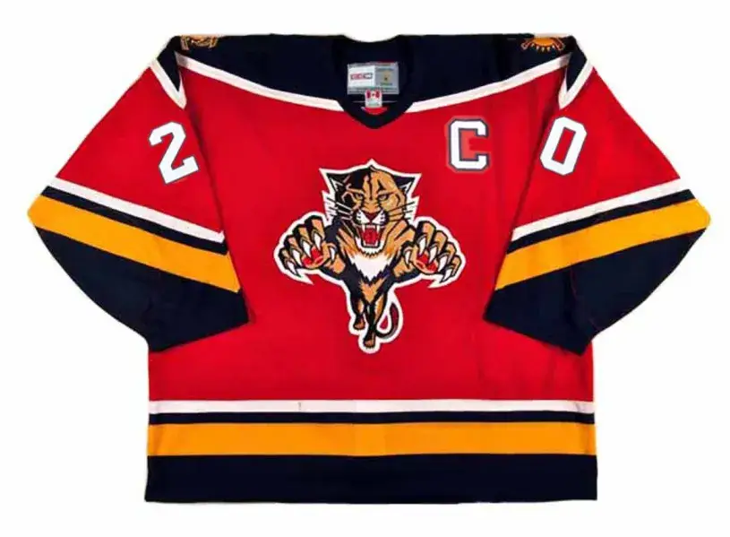 BRIAN SKRUDLAND Florida Panthers 1996 Away CCM Vintage Throwback NHL Hockey Jersey