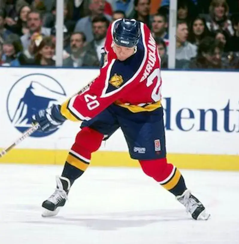 BRIAN SKRUDLAND Florida Panthers 1996 Away CCM Vintage Throwback NHL Hockey Jersey 