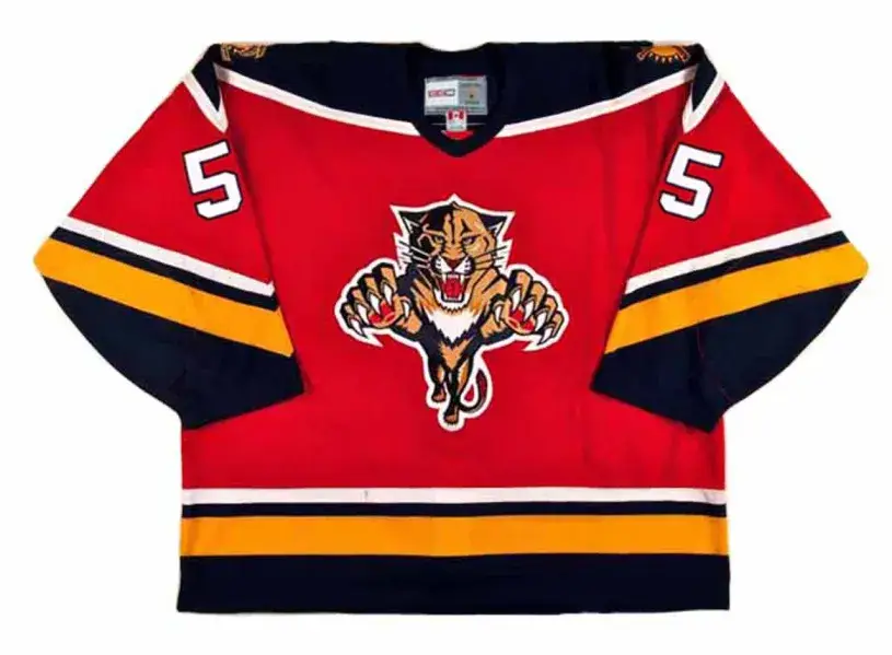 ED JOVANOVSKI Florida Panthers 1996 Away CCM Vintage Throwback NHL Hockey Jersey