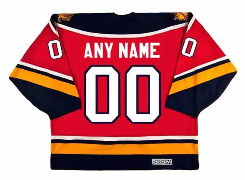 FLORIDA PANTHERS 1990’s CCM Vintage Away Jersey Customized “Any Name & Number(s)” 