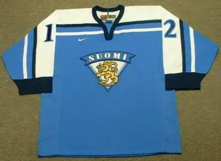 OLLI JOKINEN 2002 Team Finland Nike Olympic Throwback Hockey Jersey