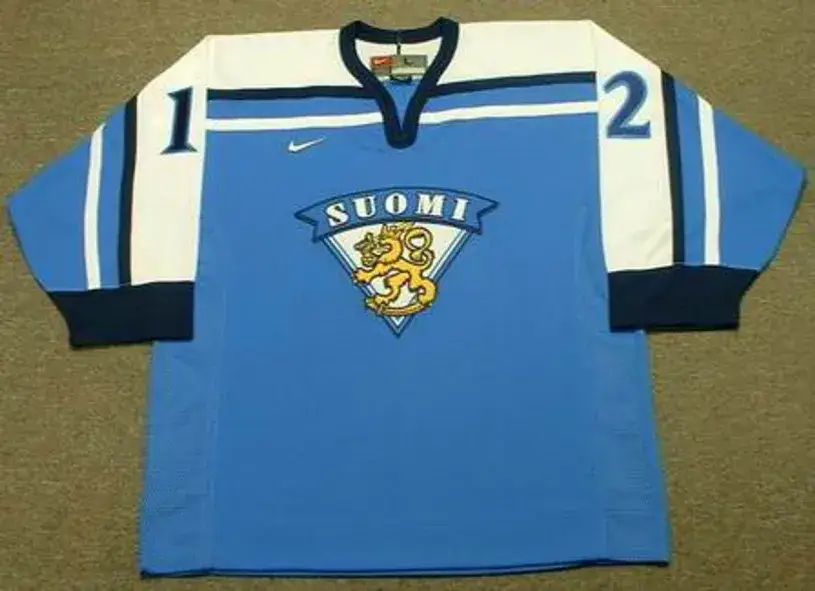 OLLI JOKINEN 2002 Team Finland Nike Olympic Throwback Hockey Jersey
