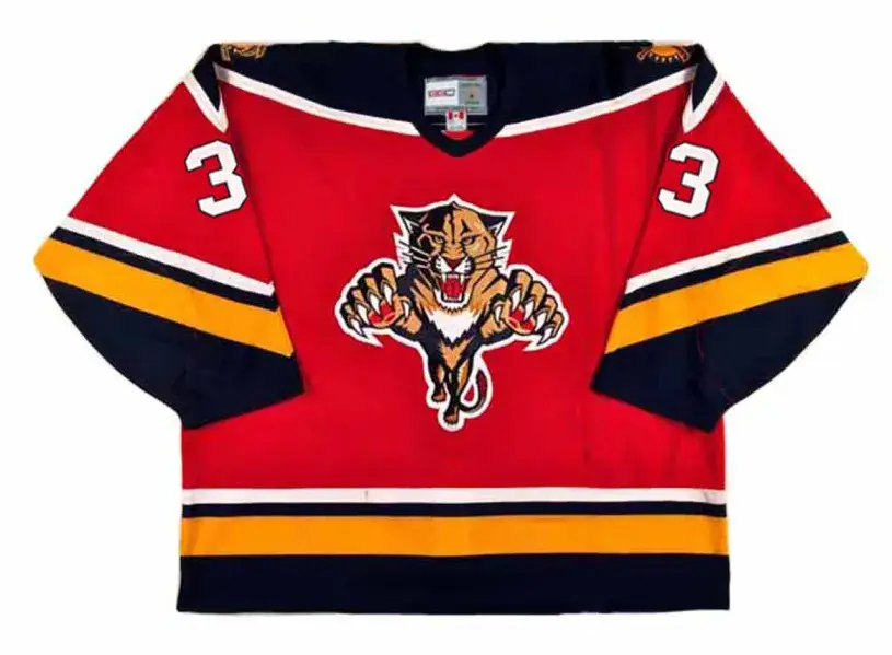 PAUL LAUS Florida Panthers 1996 CCM Vintage Throwback NHL Hockey Jersey