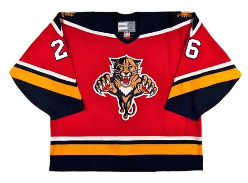 RAY SHEPPARD Florida Panthers 1996 Away CCM Vintage Throwback NHL Hockey Jersey