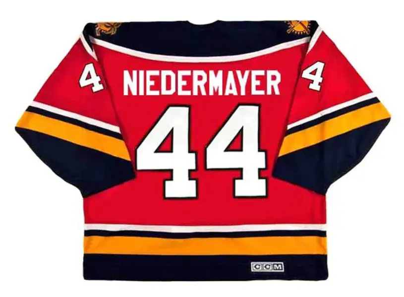 ROB NIEDERMAYER Florida Panthers 1996 Away CCM Vintage Throwback NHL Hockey Jersey 