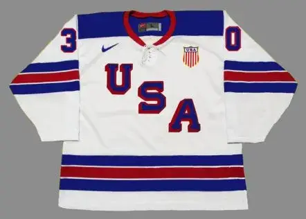 SPENCER KNIGHT 2020 USA Nike Throwback Hockey Jersey
