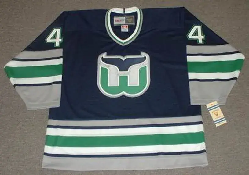 CHRIS PRONGER Hartford Whalers 1993 Away CCM Vintage Throwback NHL Jersey