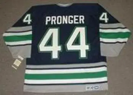 CHRIS PRONGER Hartford Whalers 1993 Away CCM Vintage Throwback NHL Jersey 