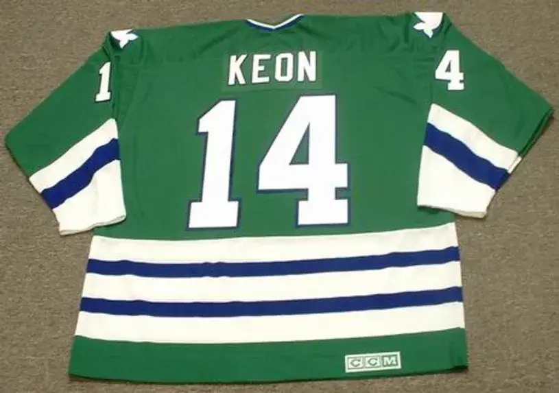 DAVE KEON Hartford Whalers 1979 CCM Vintage Throwback NHL Hockey Jersey 