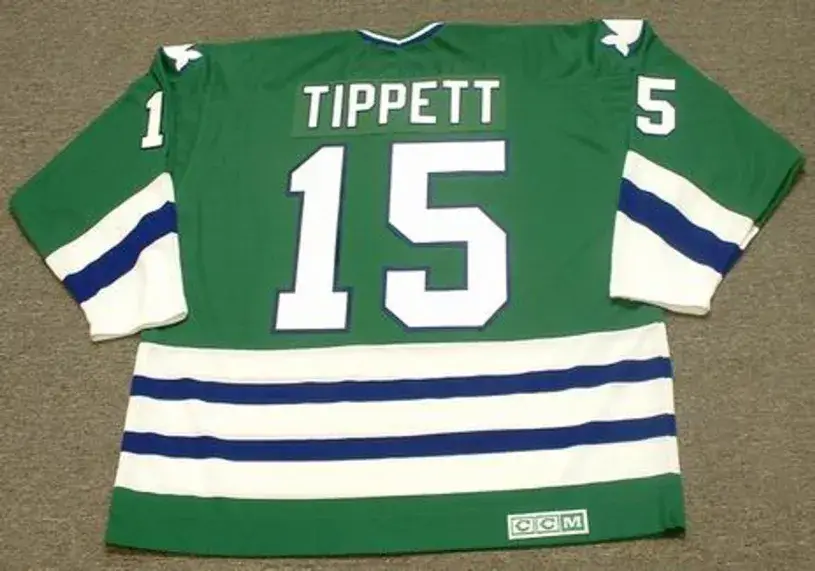 DAVE TIPPETT Hartford Whalers 1983 CCM Vintage Throwback NHL Hockey Jersey 