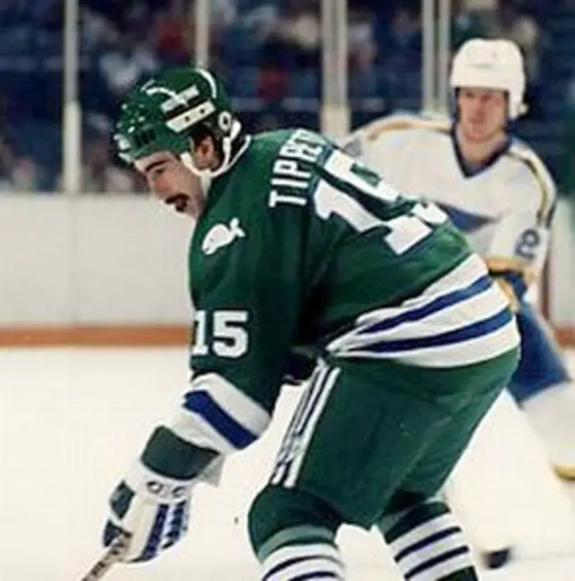 DAVE TIPPETT Hartford Whalers 1983 CCM Vintage Throwback NHL Hockey Jersey 