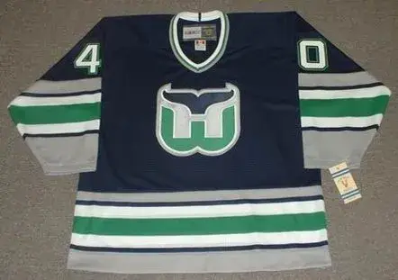 FRANK PIETRANGELO Hartford Whalers 1992 CCM Vintage Throwback NHL Jersey