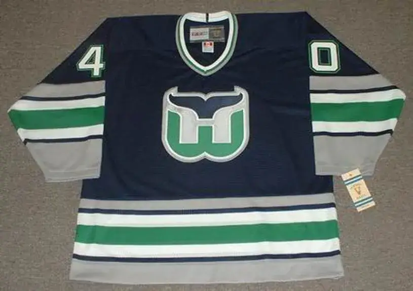 FRANK PIETRANGELO Hartford Whalers 1992 CCM Vintage Throwback NHL Jersey