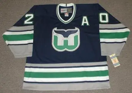GLEN WESLEY Hartford Whalers 1995 Away CCM Vintage Throwback NHL Jersey