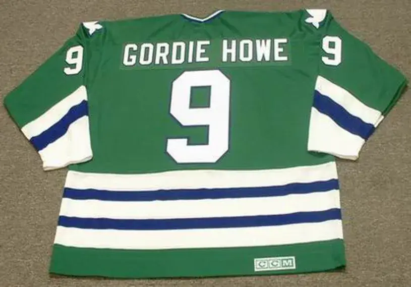 GORDIE HOWE Hartford Whalers 1979 Away CCM NHL Vintage Throwback Jersey 