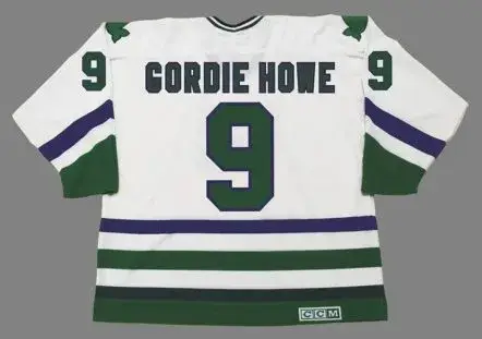 GORDIE HOWE Hartford Whalers 1979 Home CCM NHL Vintage Throwback Jersey 