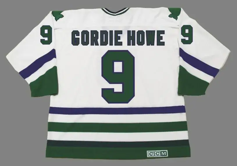 GORDIE HOWE Hartford Whalers 1979 Home CCM NHL Vintage Throwback Jersey 