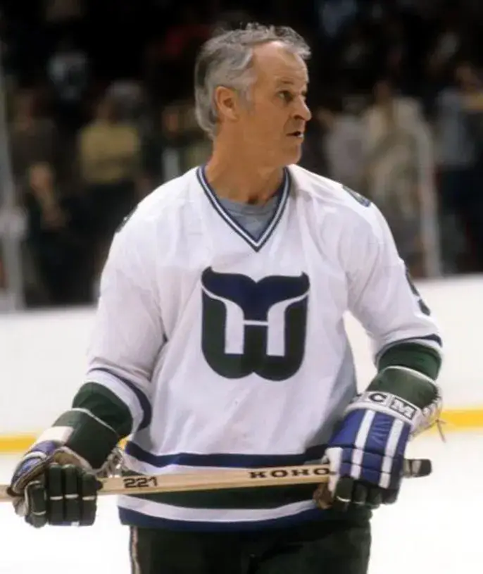 GORDIE HOWE Hartford Whalers 1979 Home CCM NHL Vintage Throwback Jersey 