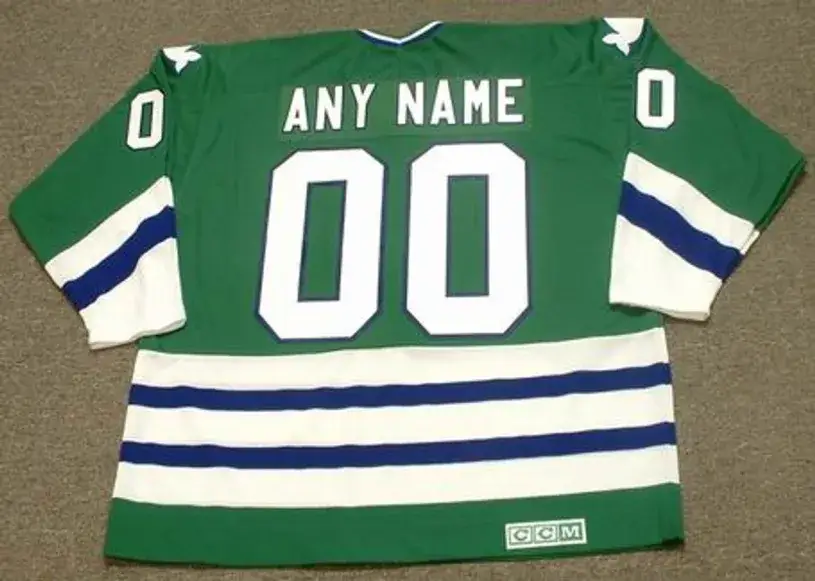 HARTFORD WHALERS 1970’s Away CCM Throwback Jersey Customized “Any Name & Number(s)” 
