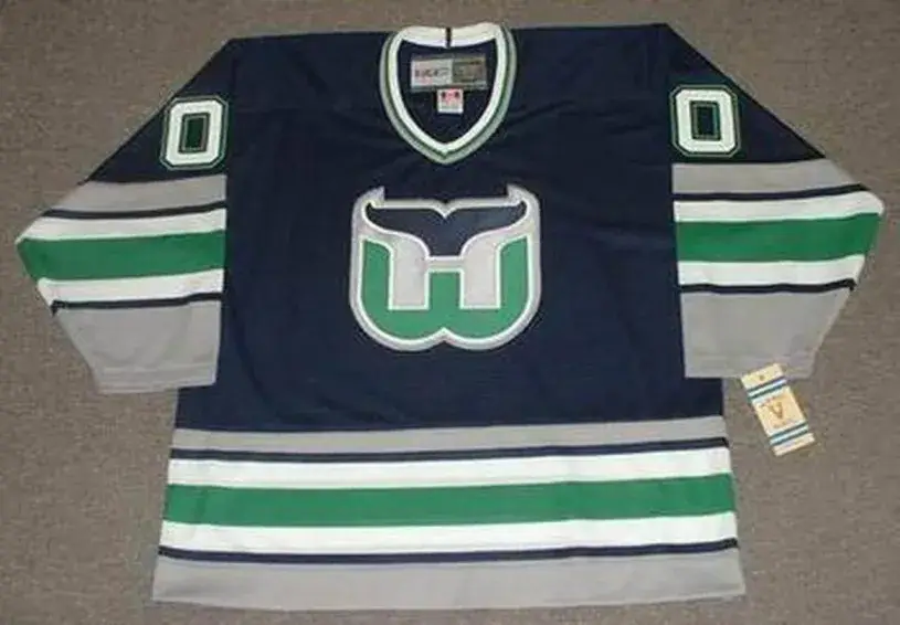 HARTFORD WHALERS 1990’s Away CCM Vintage Jersey Customized “Any Name & Number(s)”