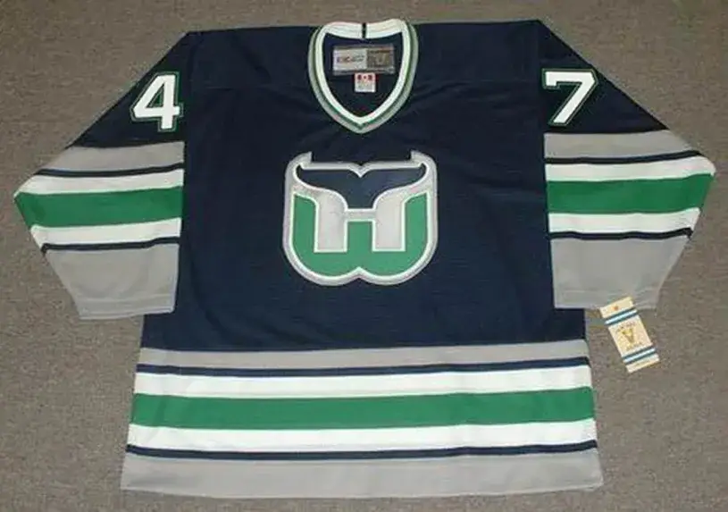 JEAN-SEBASTIEN GIGUERE Hartford Whalers 1996 CCM Vintage Throwback NHL Jersey