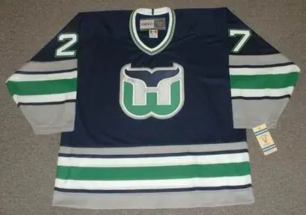 JEFF BROWN Hartford Whalers 1995 CCM Vintage Throwback NHL Jersey