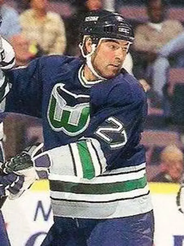 JEFF BROWN Hartford Whalers 1995 CCM Vintage Throwback NHL Jersey 