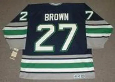 JEFF BROWN Hartford Whalers 1995 CCM Vintage Throwback NHL Jersey 