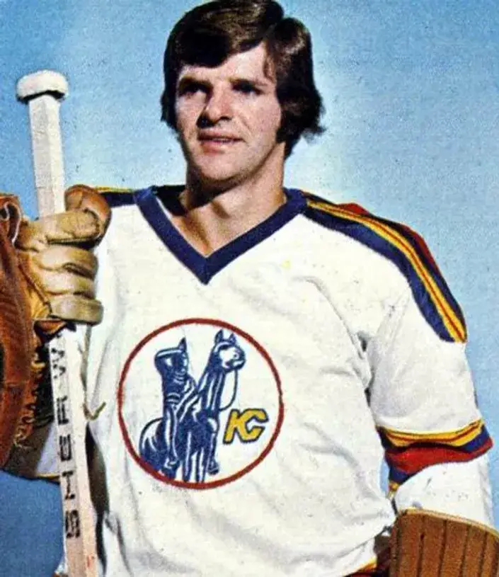 DENIS HERRON Kansas City Scouts 1975 CCM Vintage Throwback Home NHL Jersey 