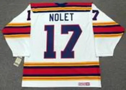 SIMON NOLET Kansas City Scouts 1975 CCM Vintage Throwback Home NHL Jersey 