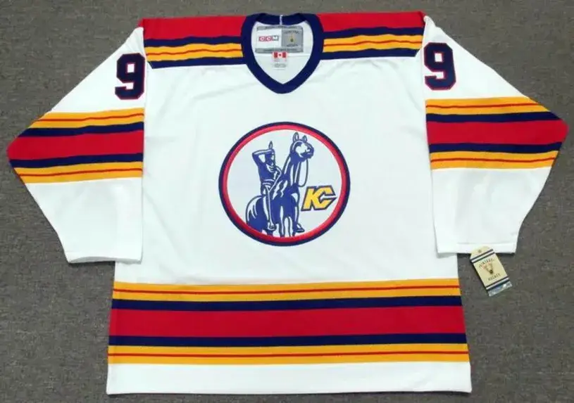 WILF PAIEMENT Kansas City Scouts 1975 CCM Vintage Throwback Home NHL Jersey