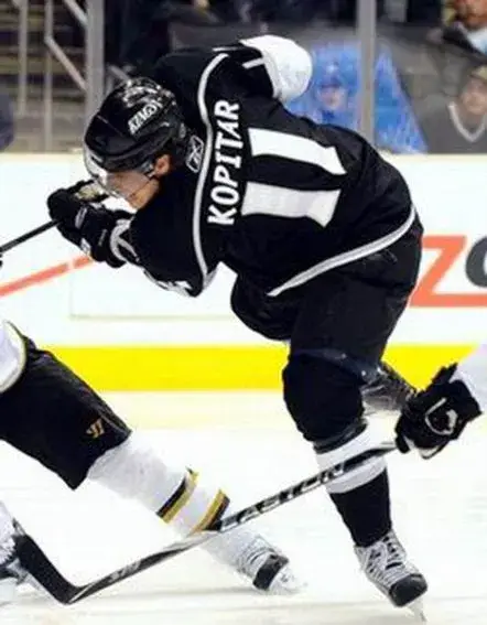 ANZE KOPITAR Los Angeles Kings 2014 REEBOK Throwback NHL Hockey Jersey 