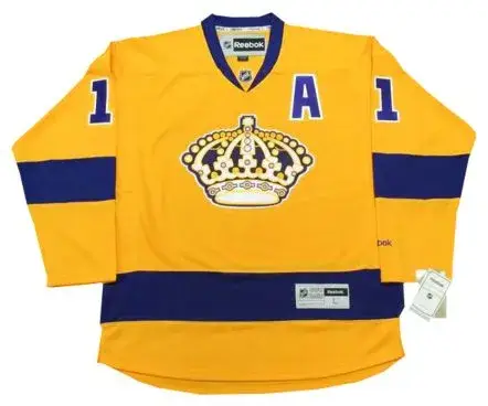 ANZE KOPITAR Los Angeles Kings 2015 REEBOK Throwback NHL Hockey Jersey