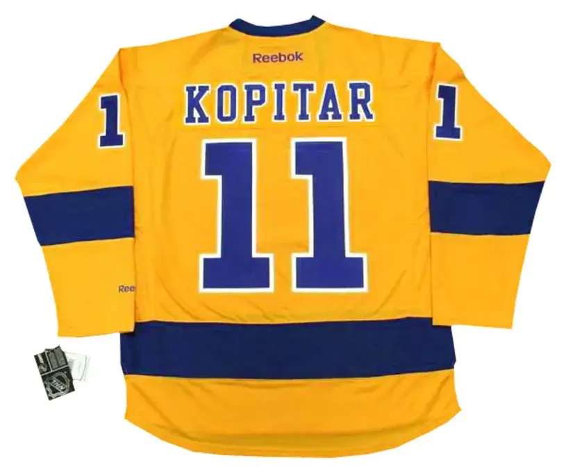 ANZE KOPITAR Los Angeles Kings 2015 REEBOK Throwback NHL Hockey Jersey 