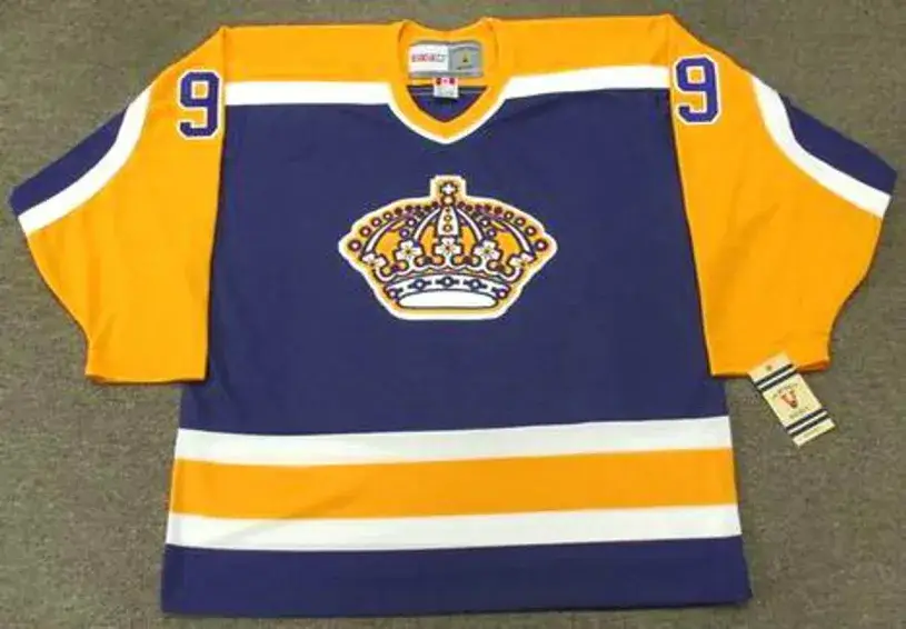 BERNIE NICHOLLS Los Angeles Kings 1984 CCM Vintage Away NHL Hockey Jersey