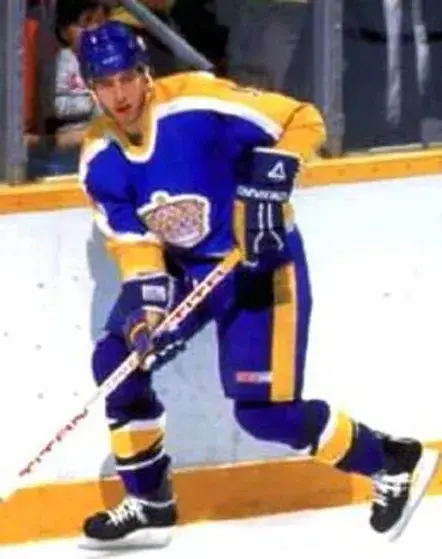 BERNIE NICHOLLS Los Angeles Kings 1984 CCM Vintage Away NHL Hockey Jersey 