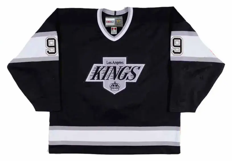 BERNIE NICHOLLS Los Angeles Kings 1989 CCM Vintage Throwback NHL Hockey Jersey