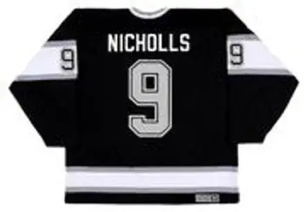 BERNIE NICHOLLS Los Angeles Kings 1989 CCM Vintage Throwback NHL Hockey Jersey 