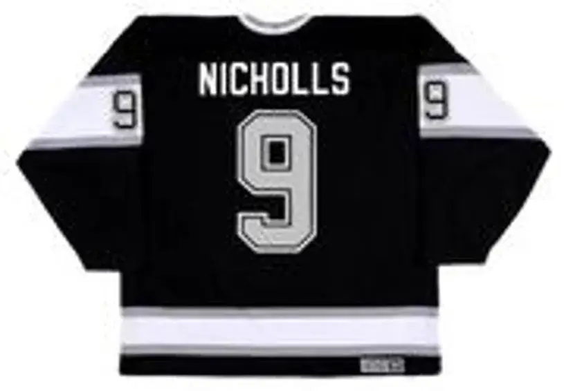 BERNIE NICHOLLS Los Angeles Kings 1989 CCM Vintage Throwback NHL Hockey Jersey 