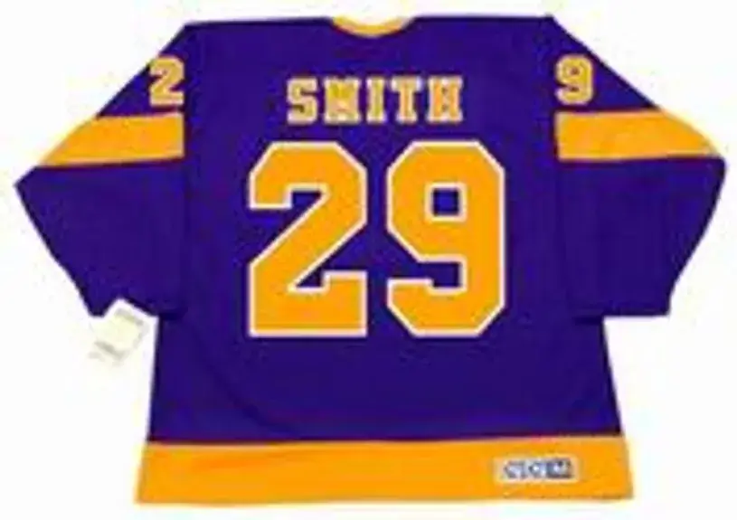 BILLY SMITH Los Angeles Kings 1971 CCM Vintage Away NHL Hockey Jersey 